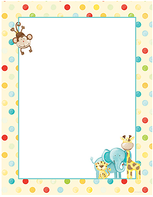 Baby Animal Theme Paper - Baby Paper with Animal Theme | Great Papers