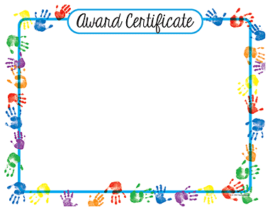 Braided Blue Award Certificates with Foil Seals (Package of 25)
